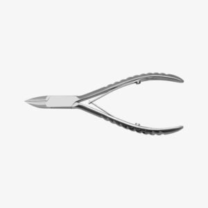 Corner Nipper / Eckenzangen Grooved Handle Concave Cut